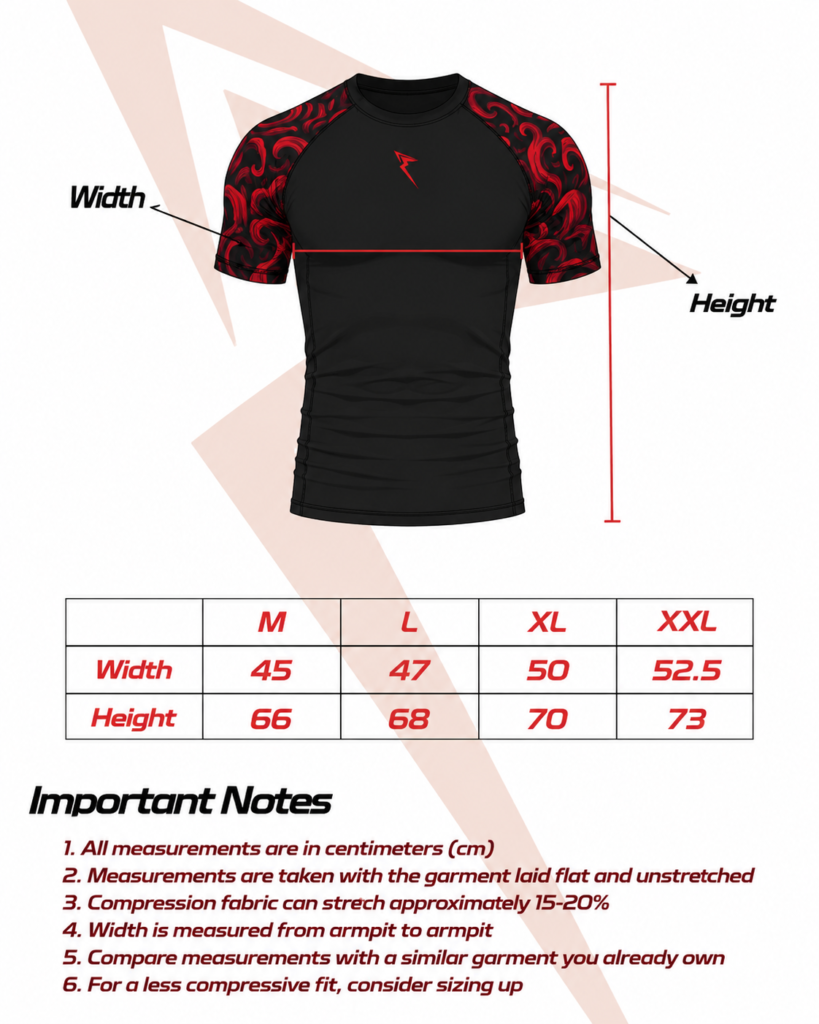 Size guide for Tai-lung Compression
