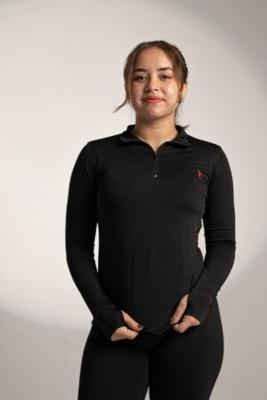 Swift-flow Black Quarter zip - S